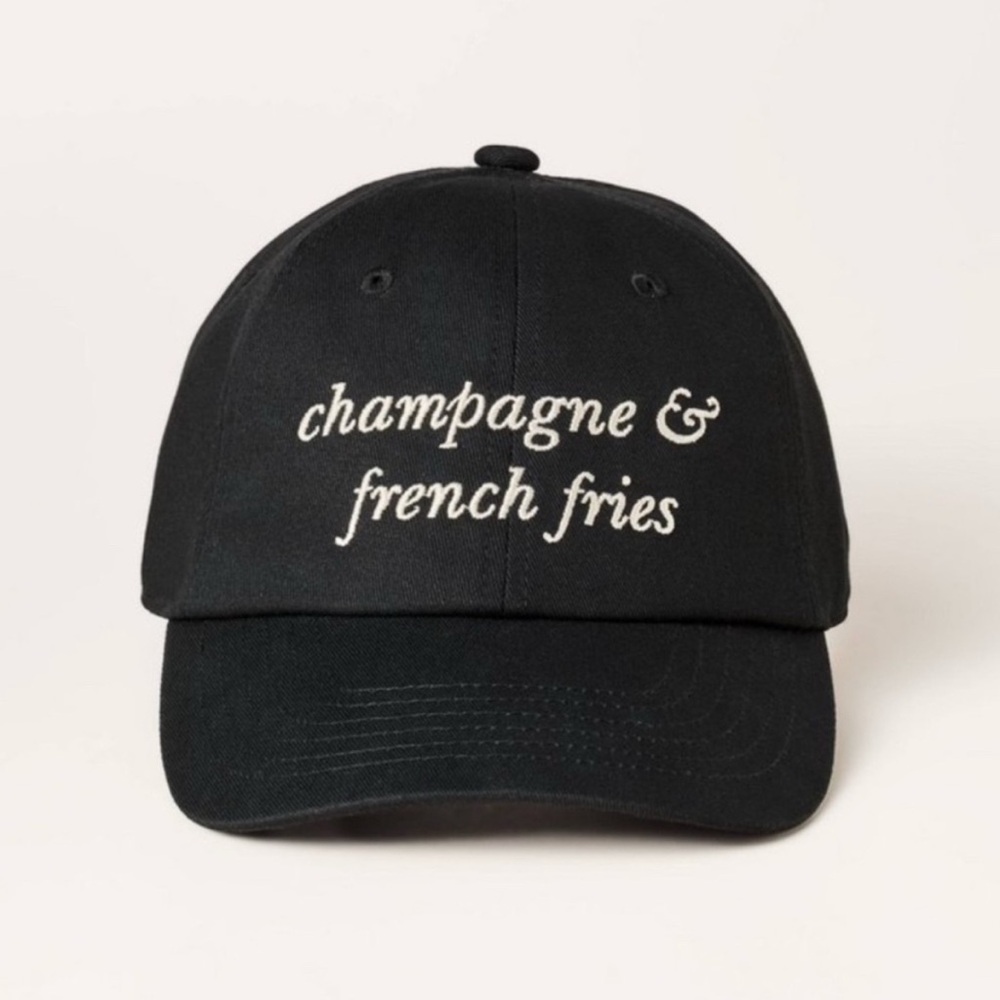Target x Kate Spade champagne & French fries baseball hat